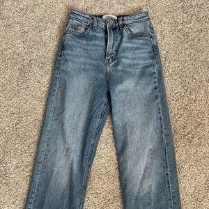 Reformation Wilder High Rise Cropped Wide Leg Jeans - Size 26 - Color Dillon